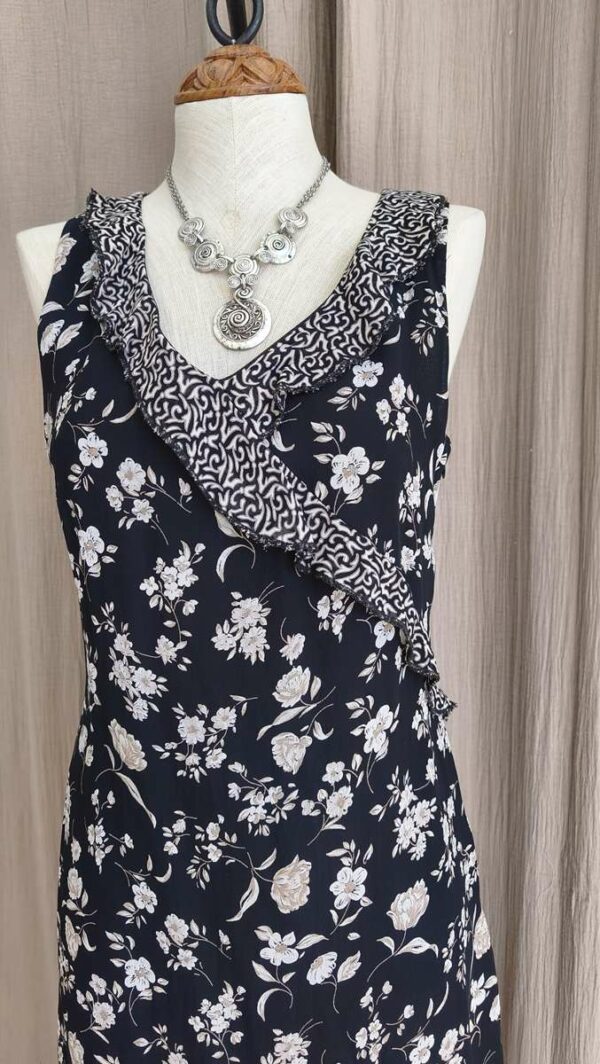 Robe vintage fleurie Jacqueline Riu T38 – Années 2000