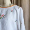 Top ample Rose & Marie en nappe ancienne brodée – Taille unique
