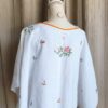 Top ample Rose & Marie en nappe ancienne brodée – Taille unique