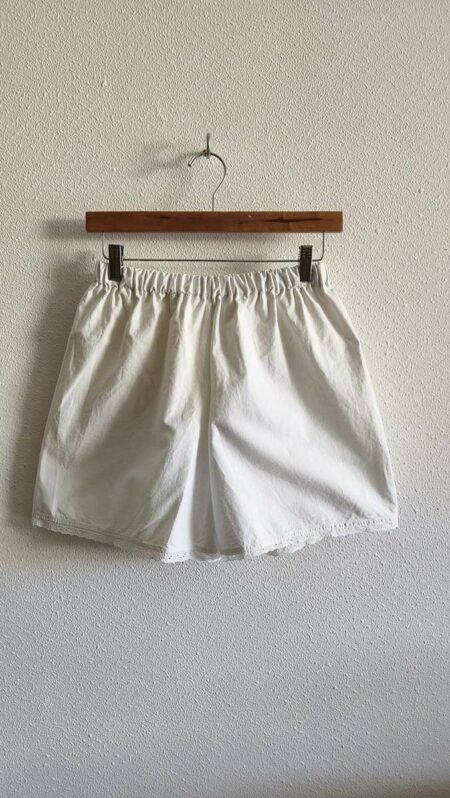 Short Rose & Marie en coton ancien – Jupon antique 1900 – Taille 38/40