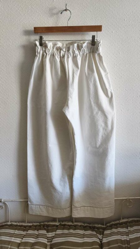 Pantalon Rose & Marie en drap antique – Taille 44