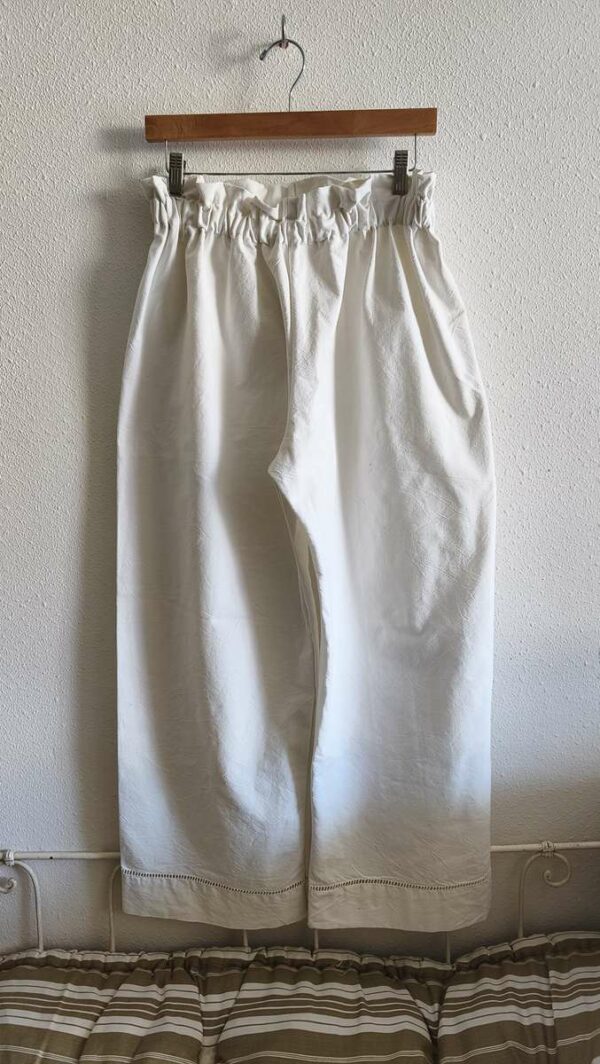 Pantalon Rose & Marie en drap antique – Taille 44