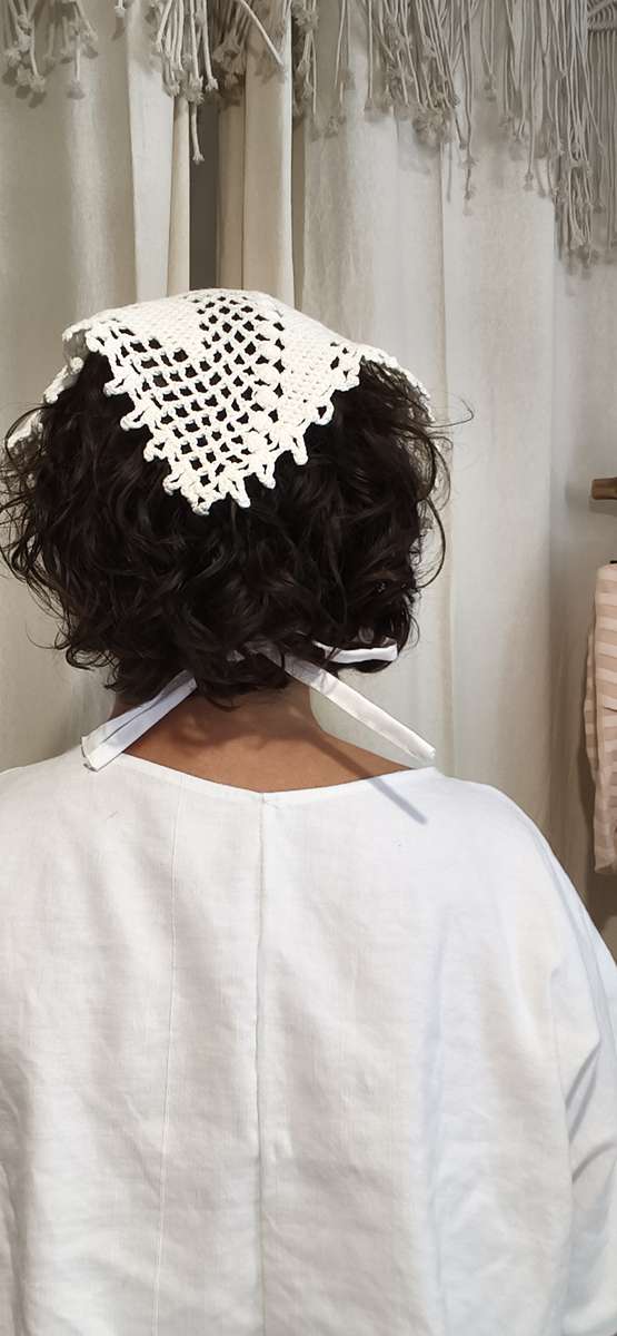 Bandana femme vintage – Foulard cheveux artisanal Made in France | Rose & Marie