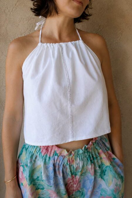Top dos nu Rose & Marie en drap antique – Taille 38
