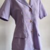 Tailleur vintage parme années 80 – Made in France – Taille 38