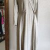 Robe longue vintage portefeuille – 100 % viscose – Made in France – Taille 38