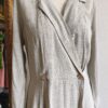 Robe longue vintage portefeuille – 100 % viscose – Made in France – Taille 38