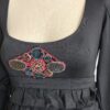 Robe Save the Queen! noire à volants – Années 2000 – Taille 36/38