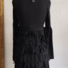 Robe Save the Queen! noire à volants – Années 2000 – Taille 36/38
