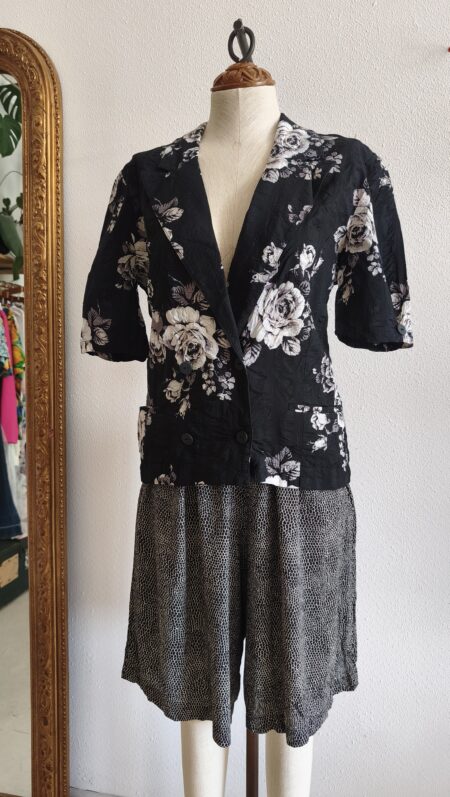 Bermuda vintage fluide en viscose – Taille 42