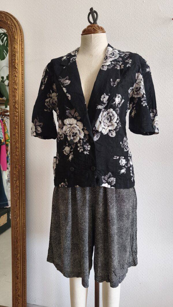 Bermuda vintage fluide en viscose – Taille 42