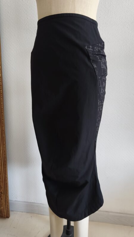 Jupe sirène vintage noire – Années 2000 – Taille 38