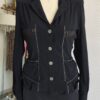 Veste vintage corset noire – Années 2000 – Taille 38