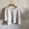 Top Rose & Marie en coton ancien brodé – Taille unique