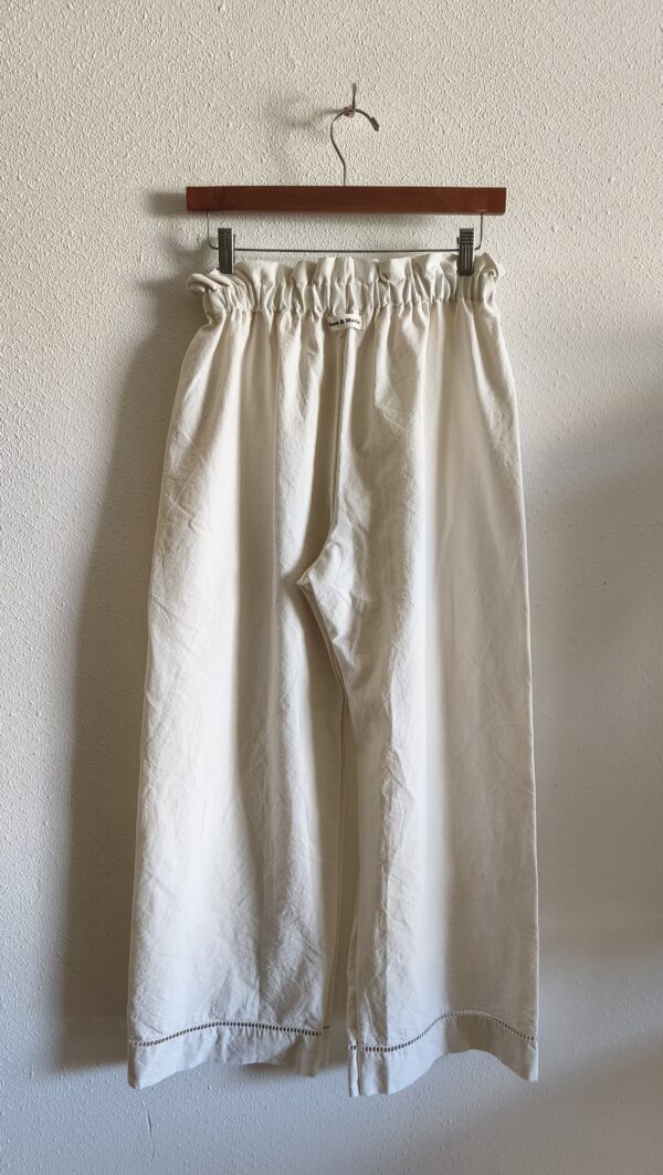 Pantalon Rose & Marie en drap antique