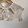 Grand col romantique en crochet ancien – Rose & Marie