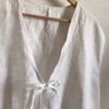 Gilet à nouettes en coton et lin ancien – Rose & Marie – Taille 42/44