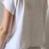Top en coton brodé – Rose & Marie – Taille 40/42/44
