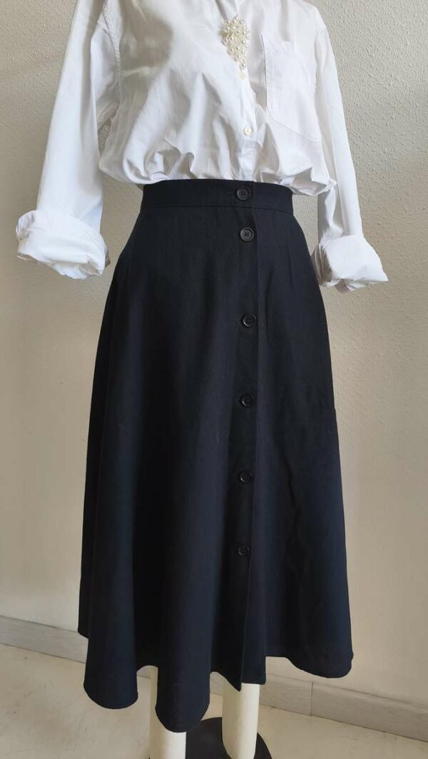 Jupe longue vintage noire – Taille 38