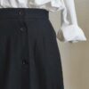 Jupe longue vintage noire – Taille 38