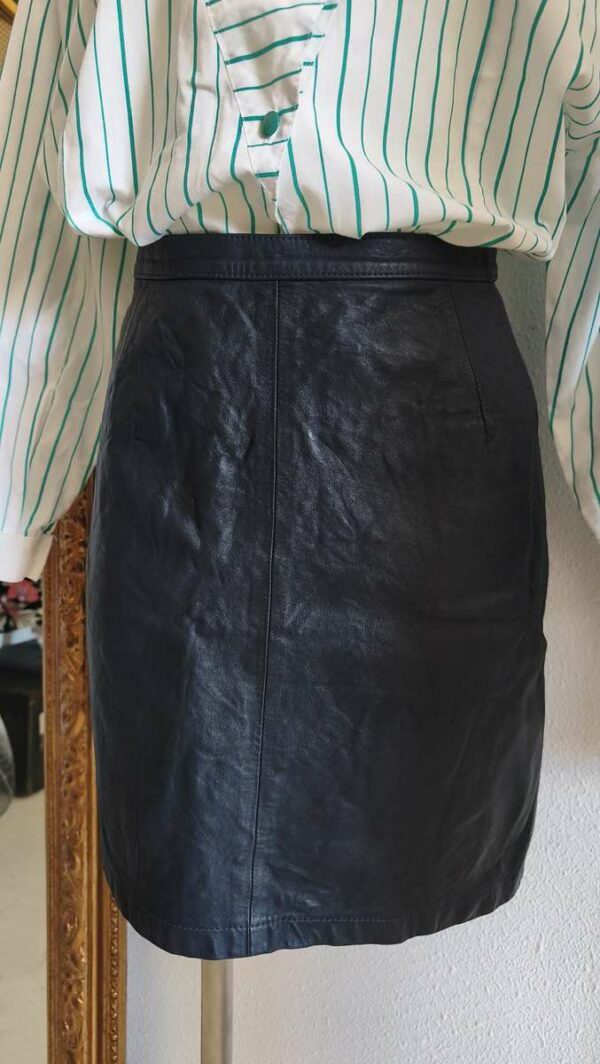 Jupe en cuir Benetton vintage – Taille 34