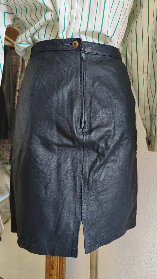 Jupe en cuir Benetton vintage – Taille 34