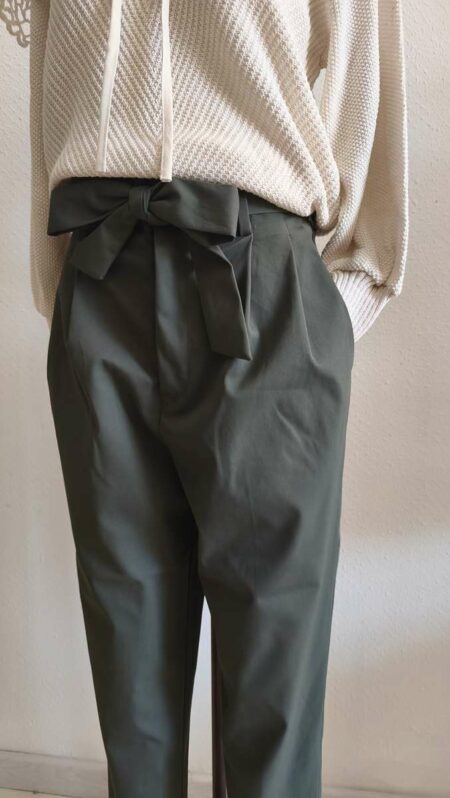 Pantalon taille haute kaki H&M – Taille 38