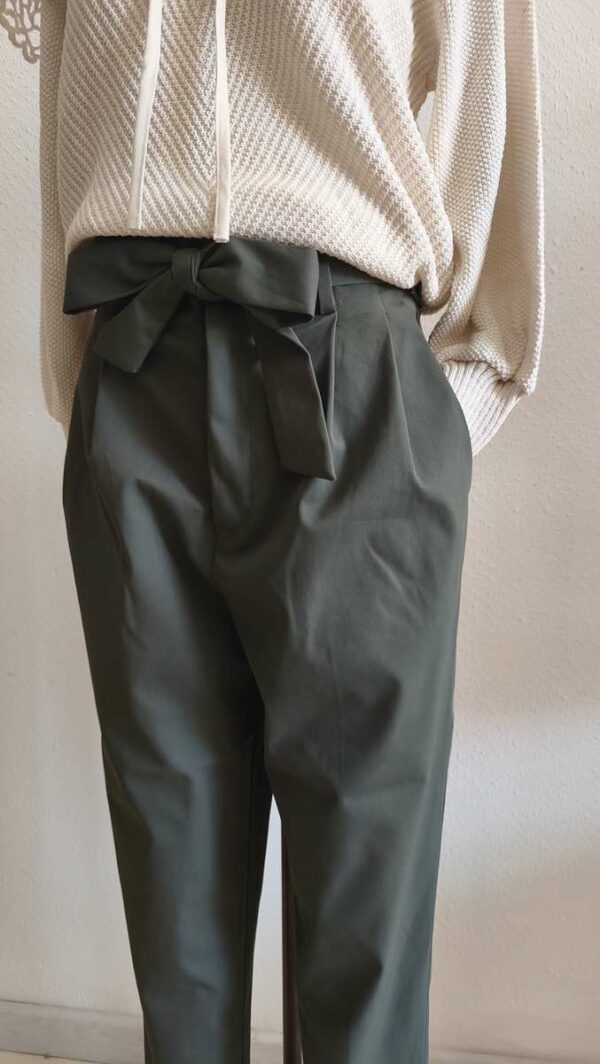 Pantalon taille haute kaki H&M – Taille 38
