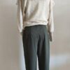 Pantalon taille haute kaki H&M – Taille 38