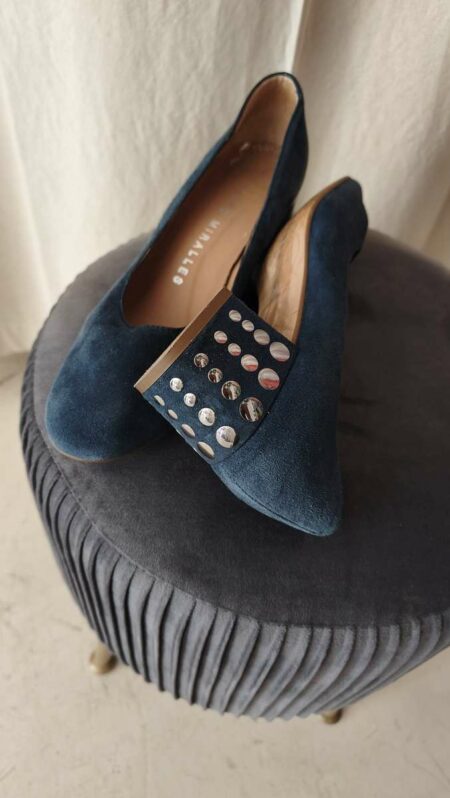 Escarpins Pedro Miralles en daim bleu – Pointure 38
