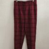 Tailleur pantalon vintage à carreaux roses – Taille 40/42