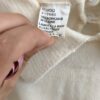 Pull vintage beige en laine mélangée – Taille 40