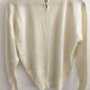 Pull vintage beige en laine mélangée – Taille 40