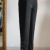 Pantalon vintage noir à boutons – Taille 38