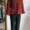 Veste en laine 1.2.3 rouge chiné – Taille 36/38