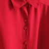 Chemisier vintage rouge Made in France – Années 80