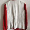 Gilet sans manches vintage en cuir d’agneau blanc – Taille 40/42