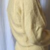 Pull vintage tricoté jaune en laine – Taille 40