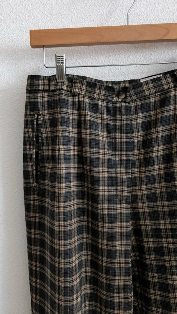Pantalon vintage à carreaux Saint-Hilaire – Taille 42