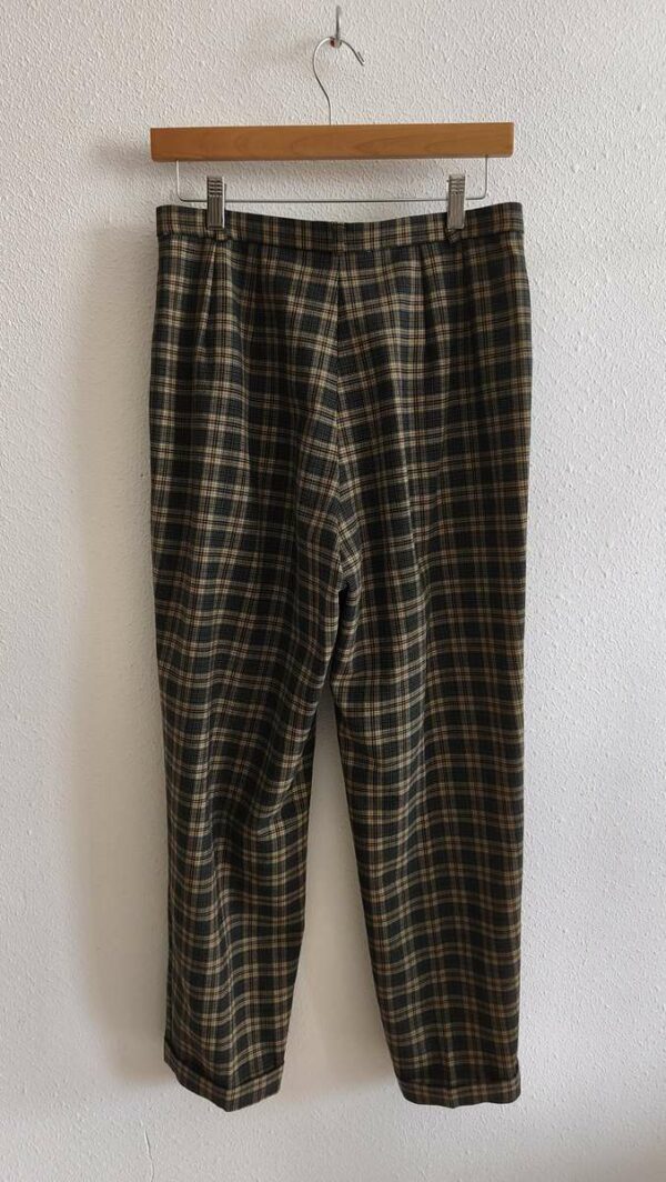 Pantalon vintage à carreaux Saint-Hilaire – Taille 42