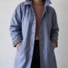 Manteau réversible vintage bleu & gris – Taille 38/40 – 49 €