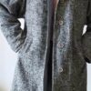 Manteau réversible vintage bleu & gris – Taille 38/40 – 49 €