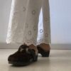 Pantalon Rose & Marie en drap antique