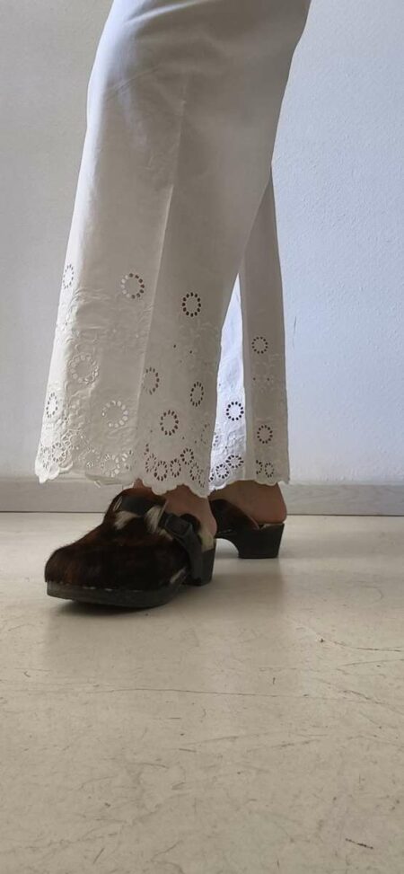 Pantalon Rose & Marie en drap antique