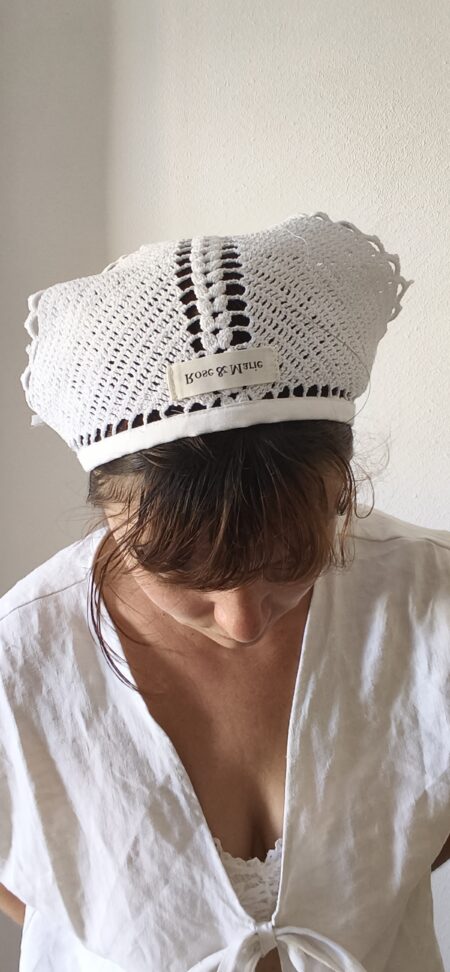 Bandana femme vintage – Foulard cheveux artisanal Made in France | Rose & Marie