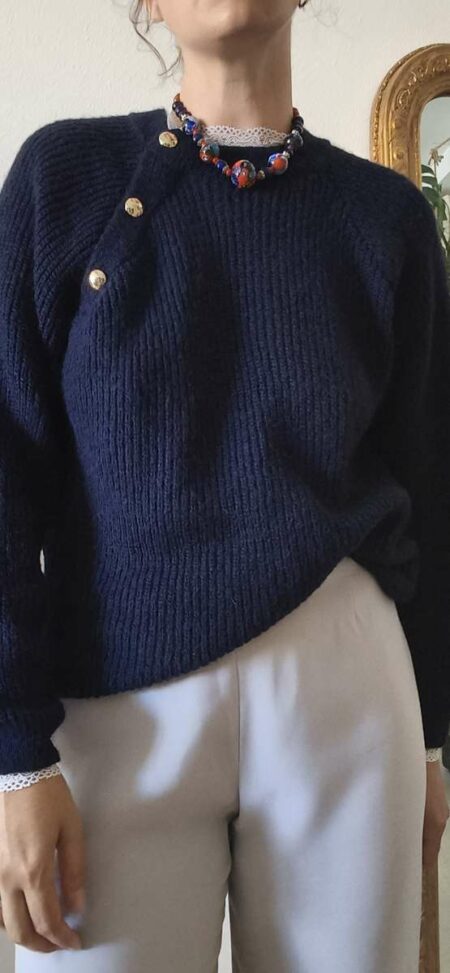 Pull marin bleu marine Gémo – Taille 40/42