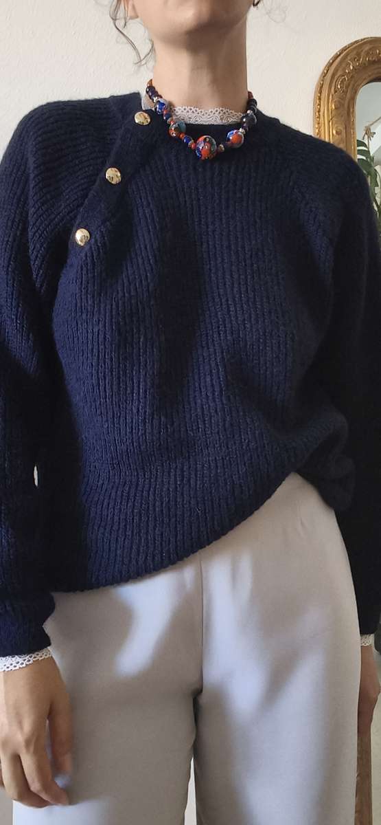 Pull marin bleu marine Gémo – Taille 40/42