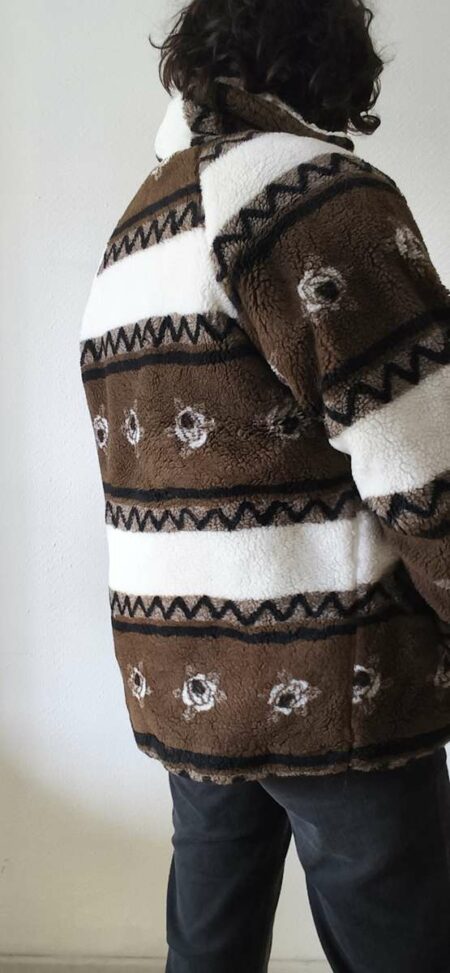 Veste teddy vintage années 80 – Taille 40