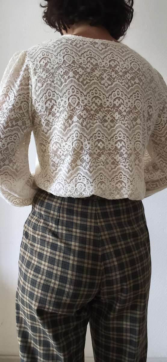 Blouse en dentelle écrue – Taille 42