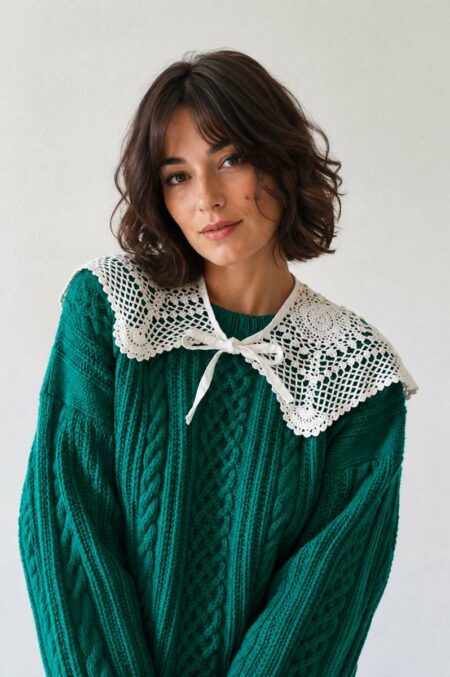 col dentelle crochet